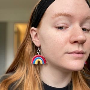 Handmade Rainbow Earrings